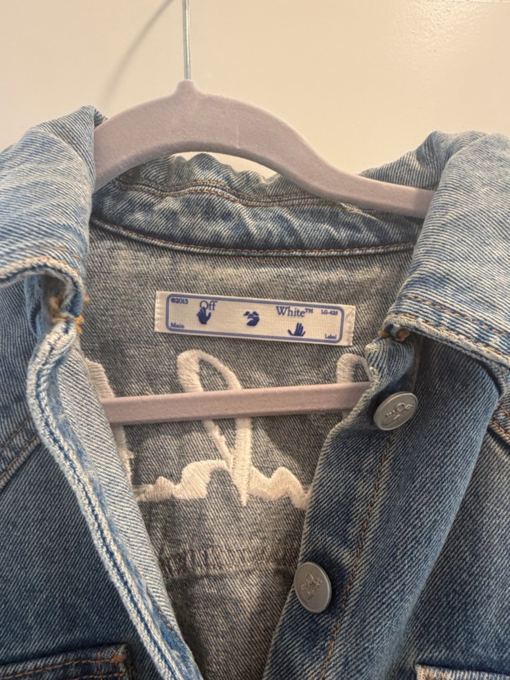 Off-White Denim belted logo dress - Picture 6 of 11